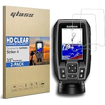[2-PACK] Premium Tempered Glass Screen Protector for Garmin Striker 4cv - 3.5 Inch Touchscreen Anti Scratch Anti Finger Print HD Clear