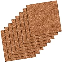 Quartet Natural Cork Bulletin Board Tiles, 12x12 Self-Healing Panels, 8-Pack for Custom Displays & Noise Reduction