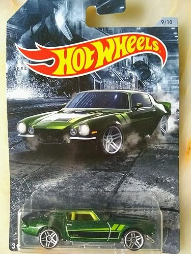 Hot Wheels Serie de coches American Steel Muscle 2020, Camaro verde '70 910