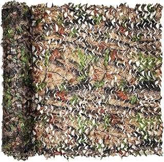 Camo Netting, Camouflage Netting, Hunting Blind Camo Net, Army Party Decorations, Sunshade Fence Nets, Lightweight, Bulk Roll, Mesh, Great for Camping, Shooting, Photograph, Car Cover, Outdoor