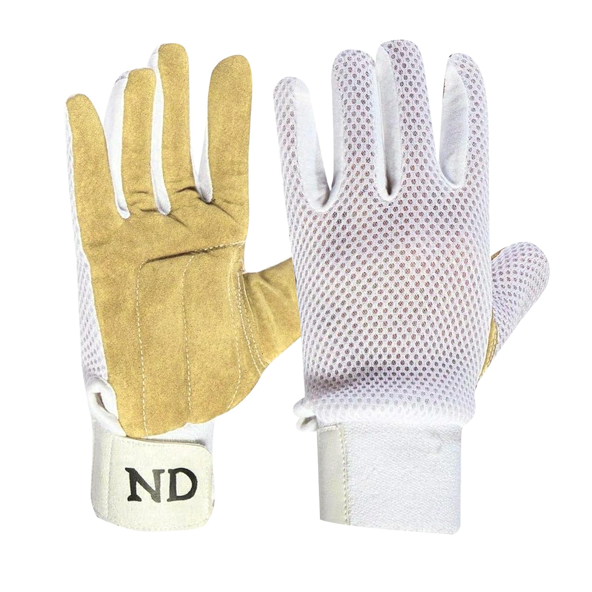 ND Sports Men's Cricket Wicket Keeping Inner Chamois Padded Gloves
