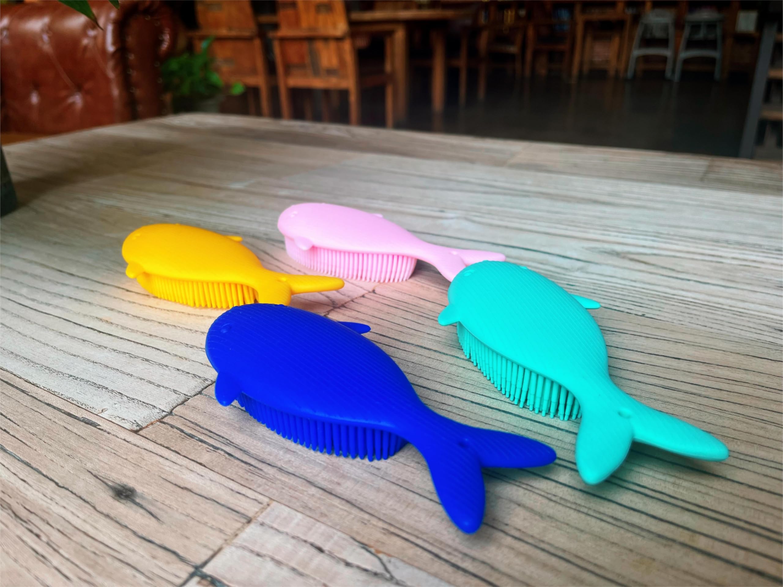 Premium Sensory Brush for Kids or Autism,Soft Silicone Body Scrubber,2 in 1 Sensory Room Occupational Therapy Brushes,Silicone Loofah,Pet Shower Brush Bath Brushes - Image 3