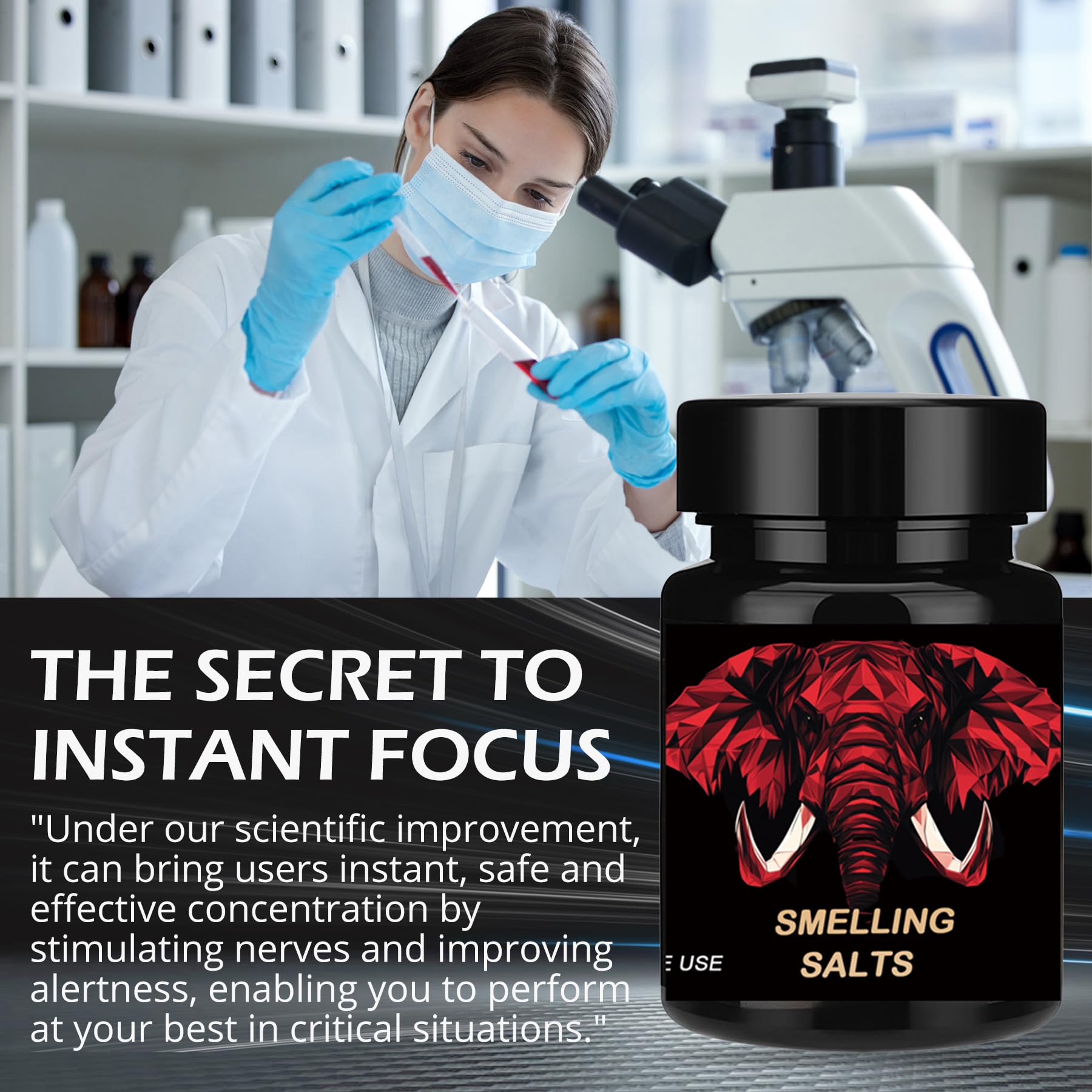 Salts for Workout & Training Prep-Portable Leak-Resistant Bottle, Gym, Locker, Sports Gear, Active Use -Sealed Oni-1PCS — view 6
