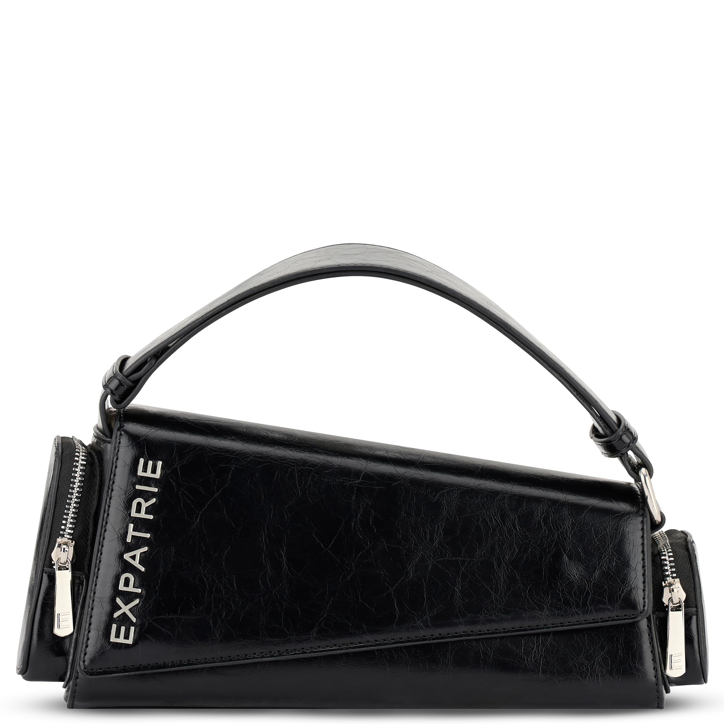 Expatrié Bolso de Hombro Mujer - Grace - Bolso Bandolera Asimétrica de Piel Sintética - Bolsa de Mano para el Día y la Noche - Y2K Bolso Vintage de Cuero Vegano - Estilo Retro