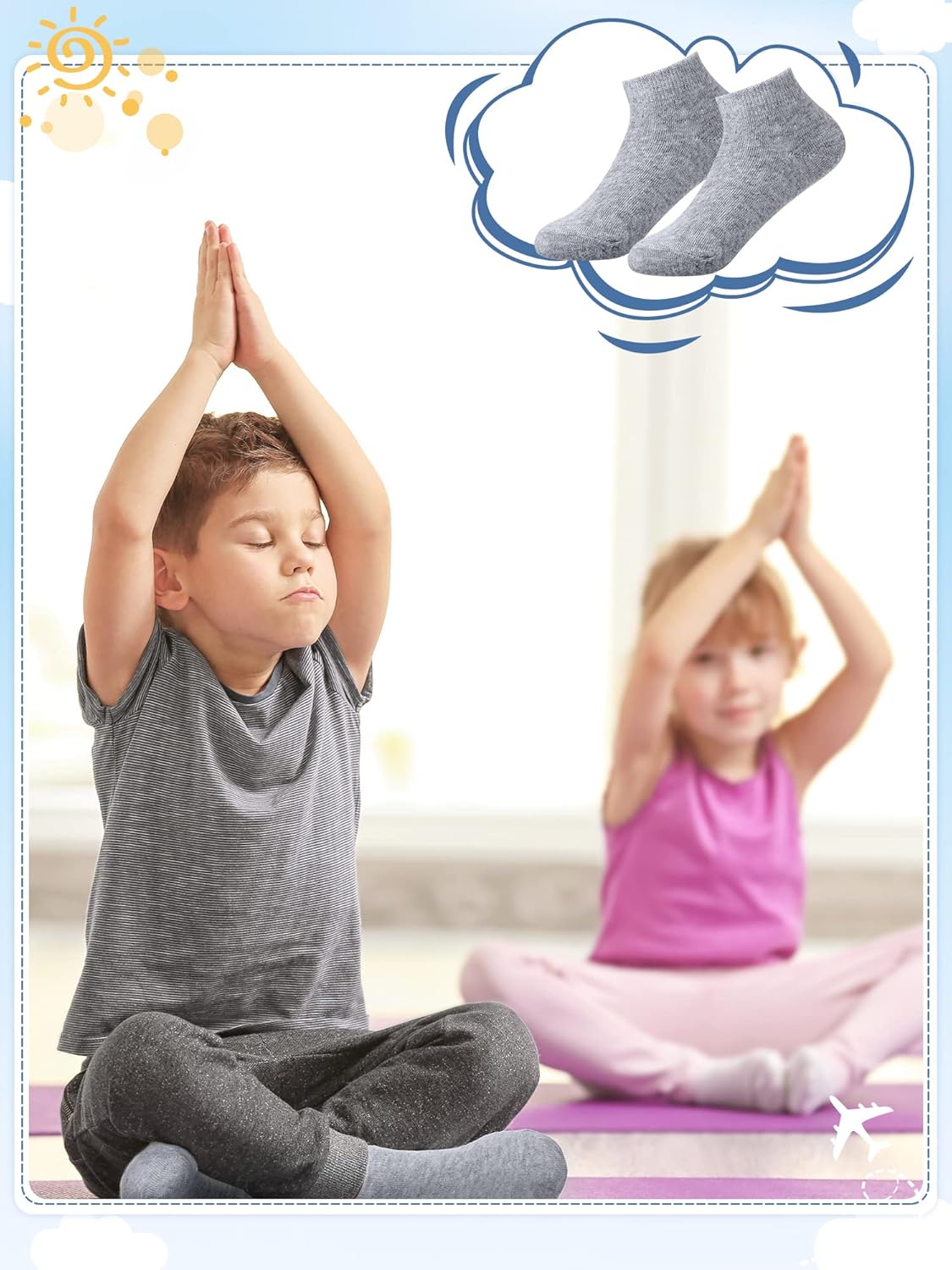 Foaincore 100 Pairs Toddler Ankle Socks for Boys Girls 2-4 Years Old Bulk Kids Low Cut Half Cushion Athletic Socks