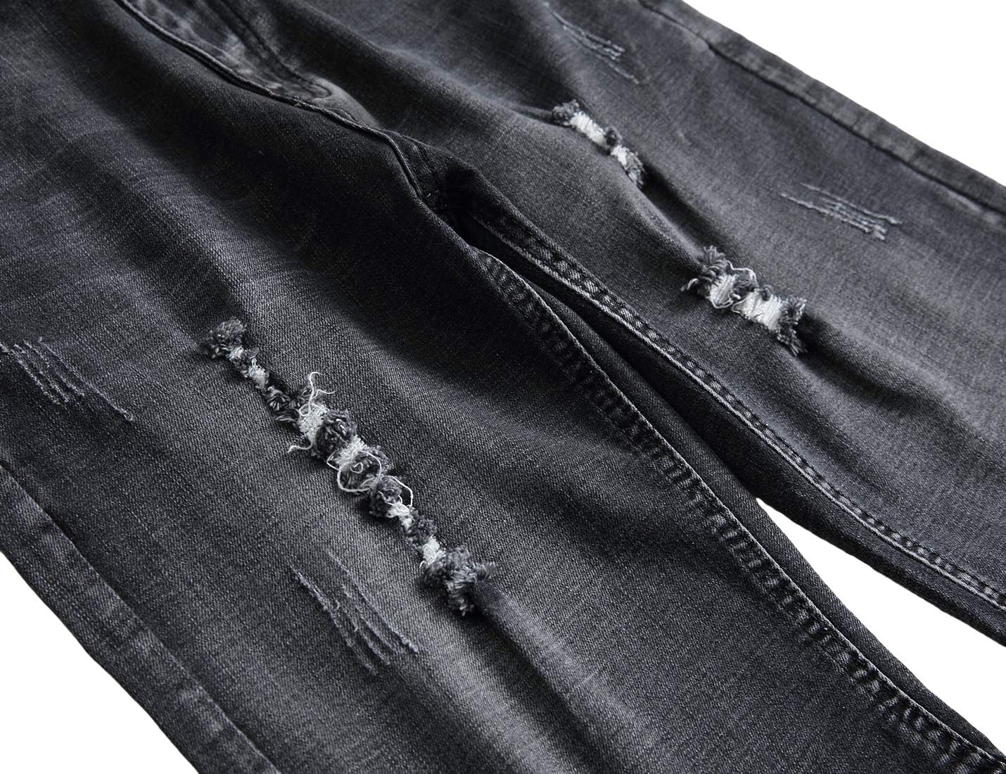 Enrica Men's Casual Printed Regular Fit Ripped Denim Shorts - Image 4