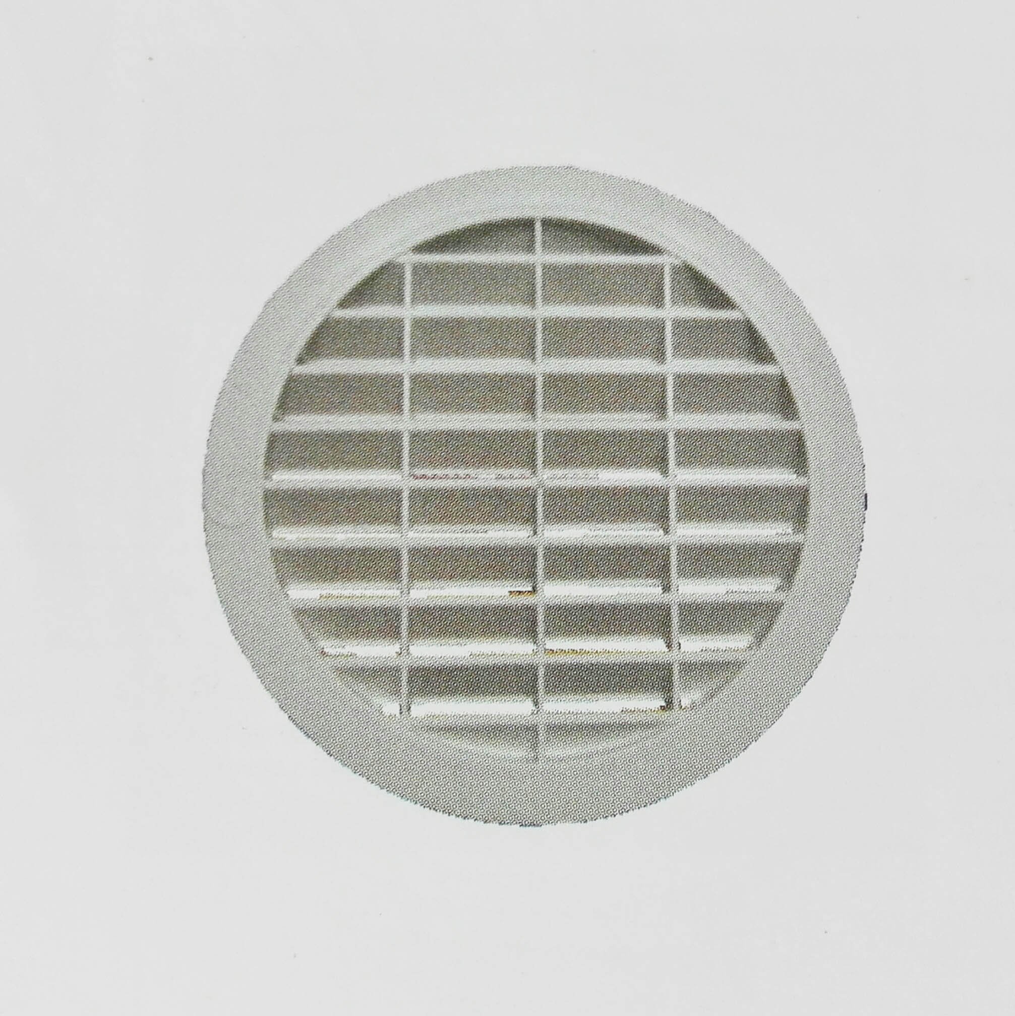 Grille d'aération PVC ronde 15 cm pour éliminer l'humidité de la salle de bain et cuisine