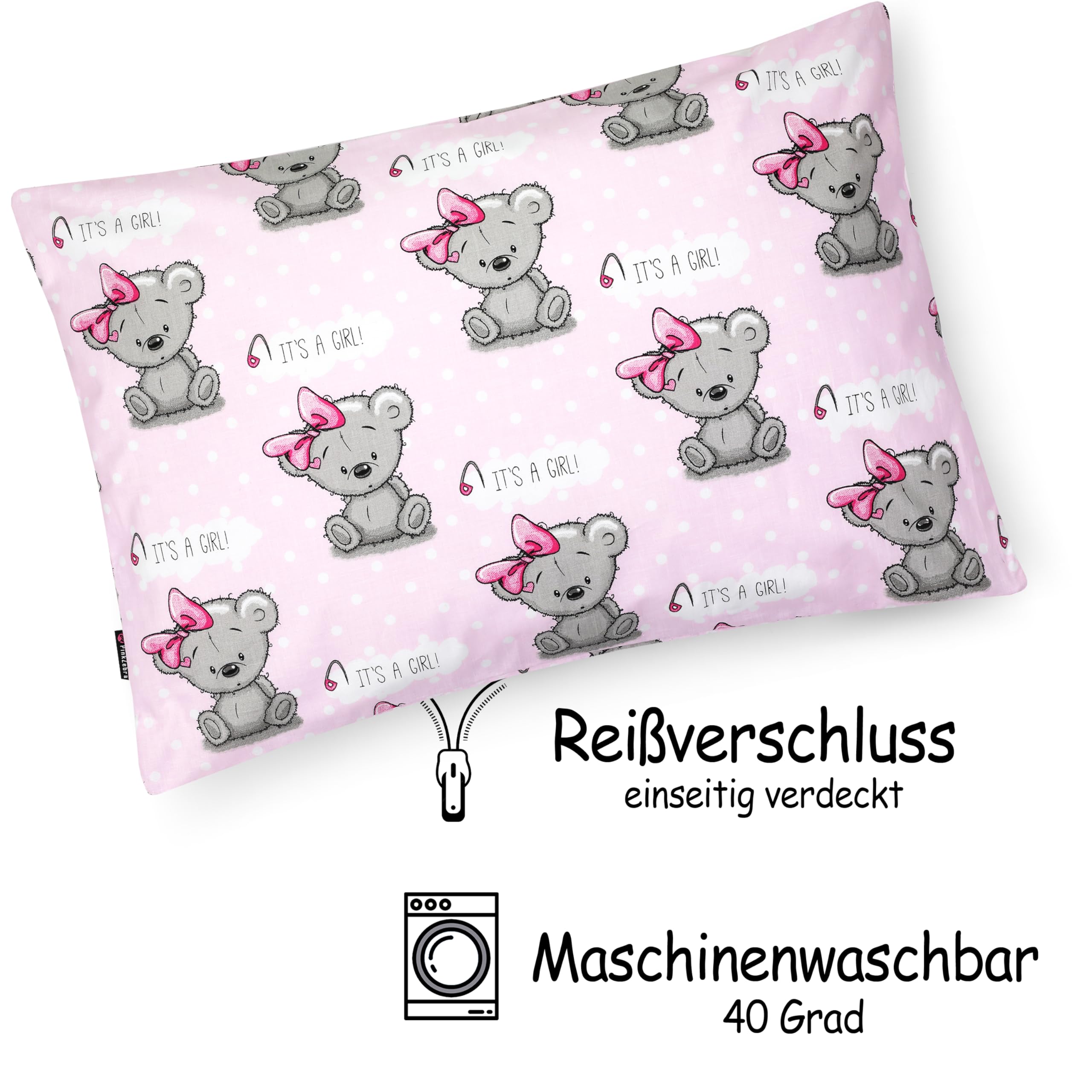 Cojin Infantil PinkZebra Funda De Almohada Infantil Y Niu00f1a