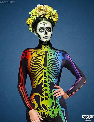 Miniatura 3 de KatchOn Body de esqueleto multicolor - Disfraz de Halloween para mujer