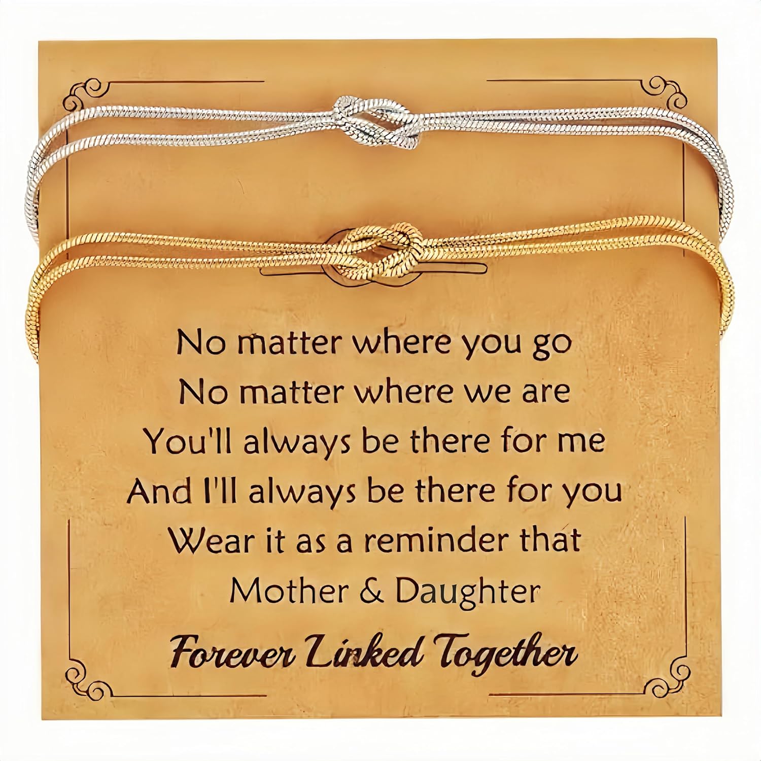 Gold Silver Bracelets for Women Men Trendy 14K (Whited) Gold Plated Knot Bracelets Dainty Gold Bracelet Non Tarnish Waterproof Jewelry