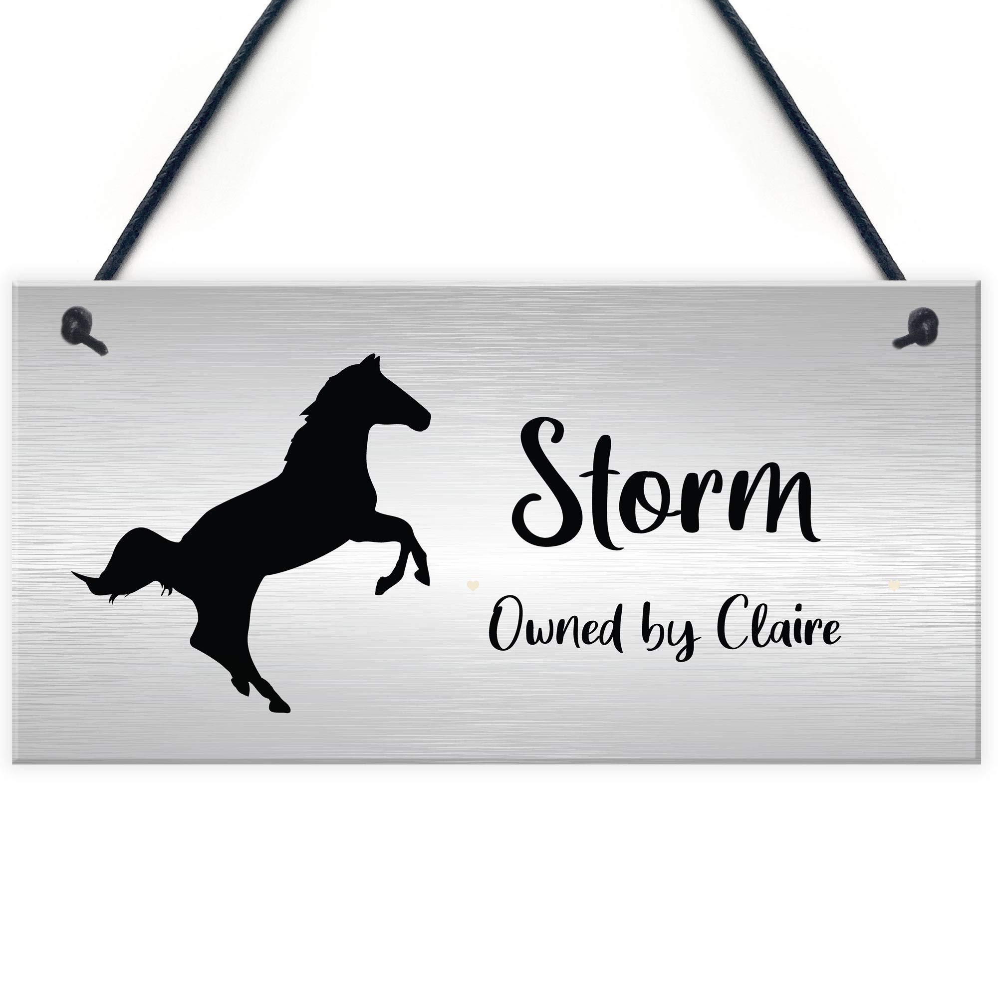 Hanging Stable Door Sign PERSONALISED Horse Name Horse Owner Gift Keepsake