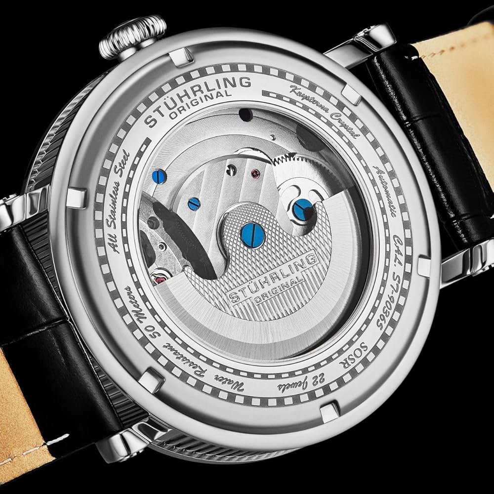 時計 Stuhrling Original Amazon.com: Stuhrling Original Dual Time Automatic Watch