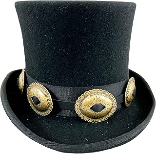 Brass Hat Band for Cowboy Hats, Steampunk Tophats, Costume Rock Hat Slash Hat