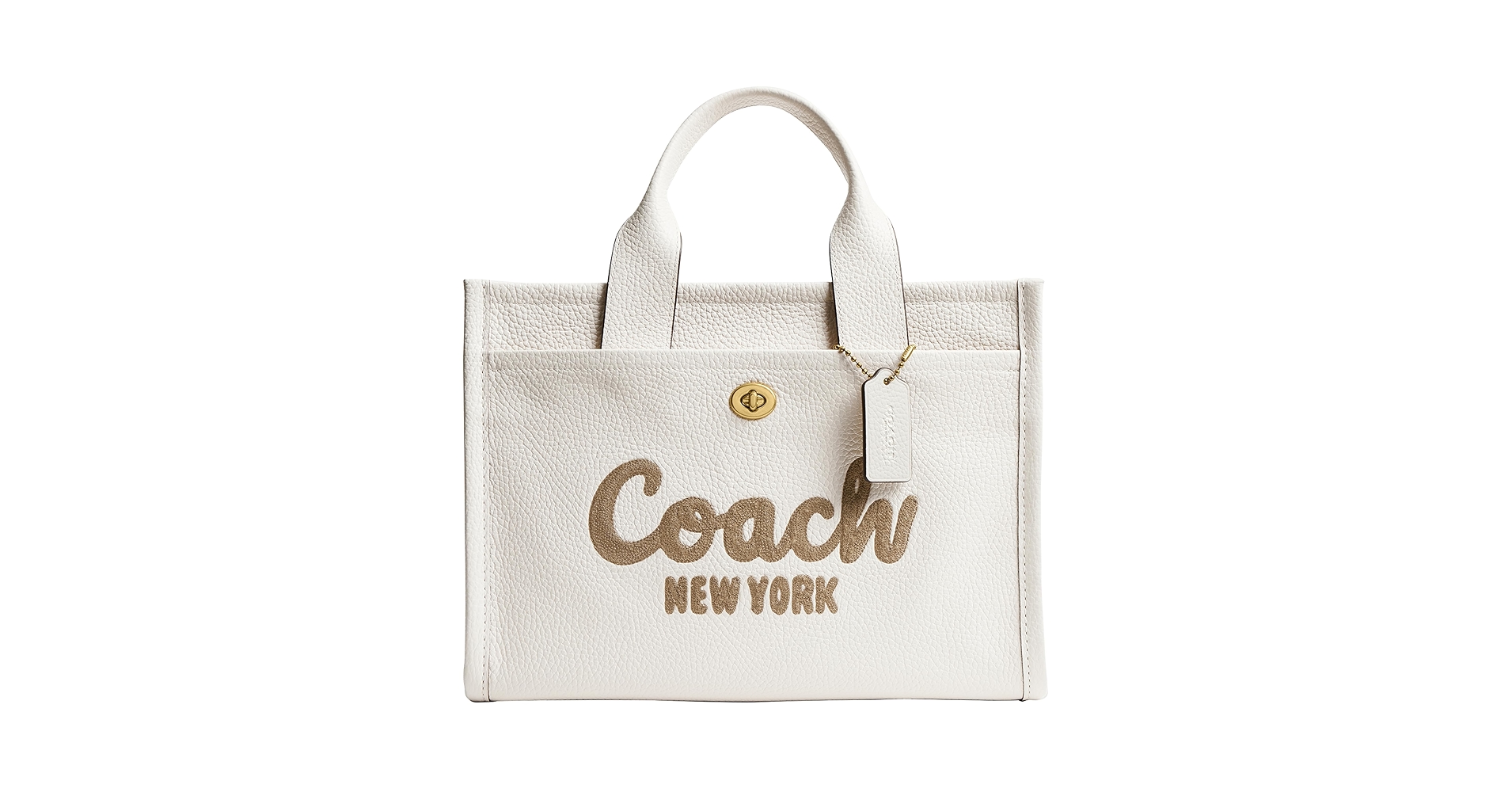Amazon.com: Coach Bubble Leather Cargo Tote, B4/Chalk