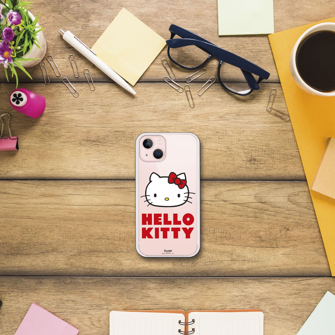 Case Hello Kitty Borde Negro Iphone13pro