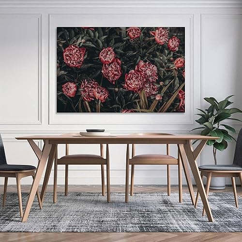 Miniatura 5 de Lienzo de arte floral, pintura de pared, póster de pared, póster, obras de arte, idea de regalo, estética, 08 x 12 pulgadas (7.9 x 11.8 in)