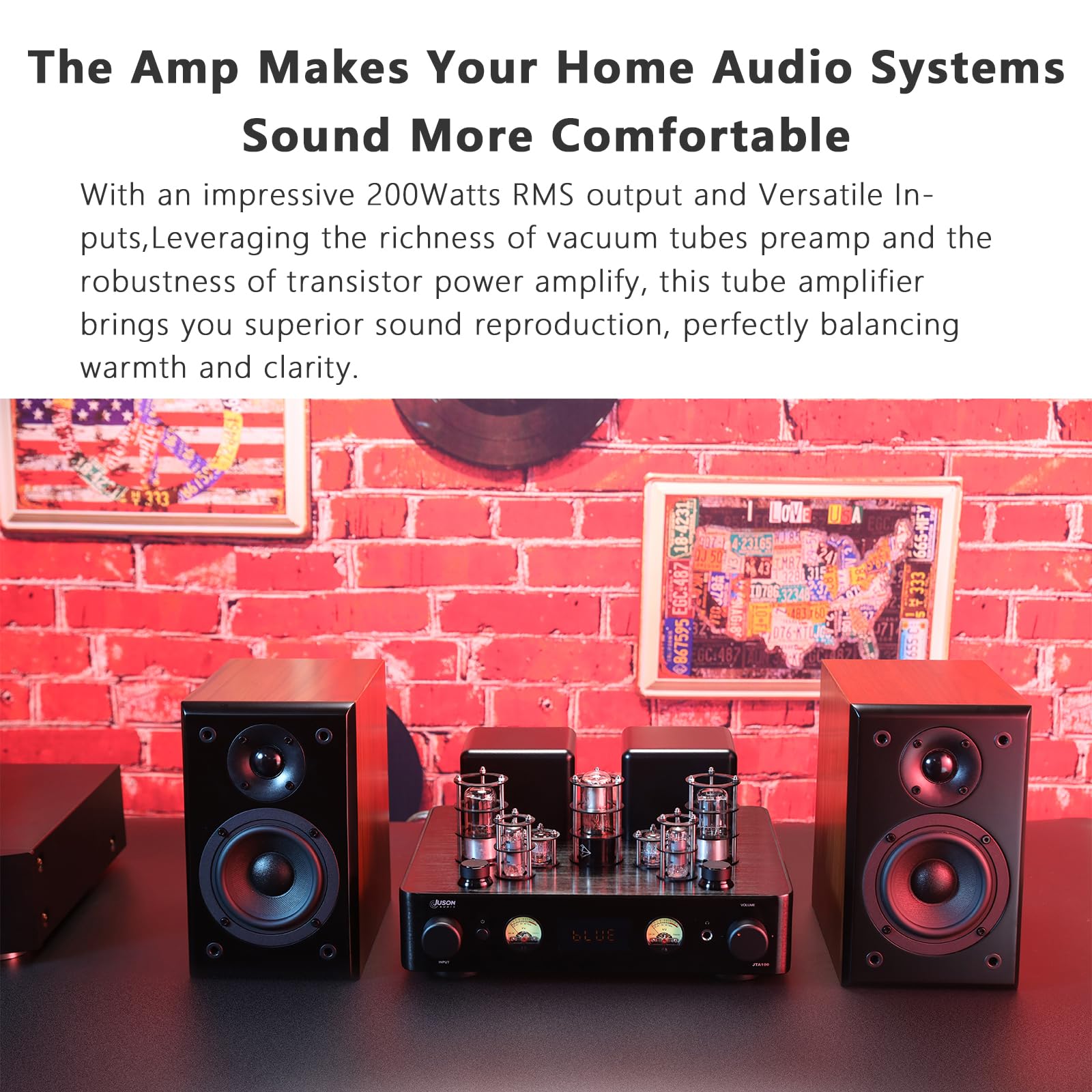 Amplificador de tubo de vácuo Juson Audio JTA100 200W integrado