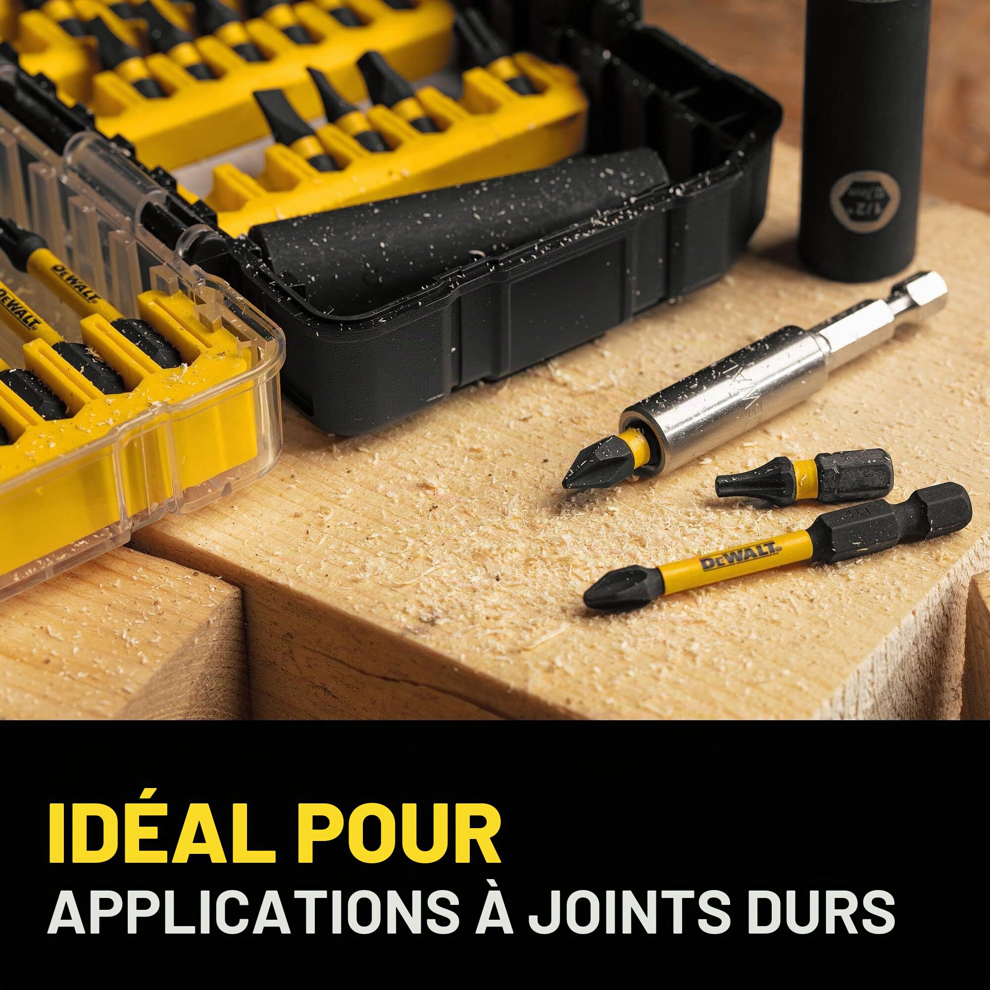 DEWALT DWA2NGFT40IR Impact Ready Flextorq Lot de 40 embouts de tournevis en acier