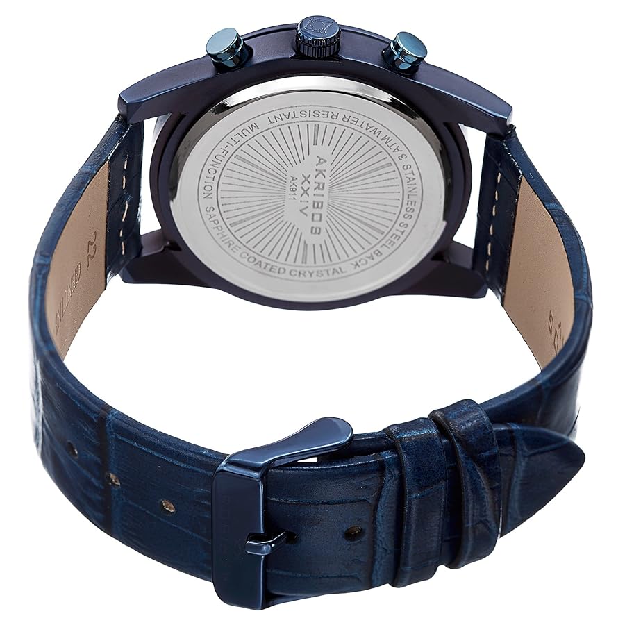 Akribos XXIV Men's Multi-Function Watch - 3 Subdials Day