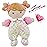 June Garden 9 My First Doll Blossom - Soft Plush Baby Doll - Pink Floral Outfit