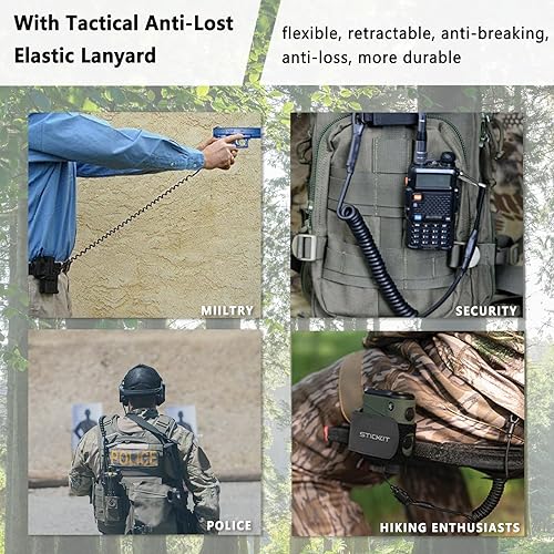 Miniatura 4 de Funda de banda para el vientre para transporte oculto, funda de pistola para hombres y mujeres con cordón táctico antipérdida, se adapta a Glock, S