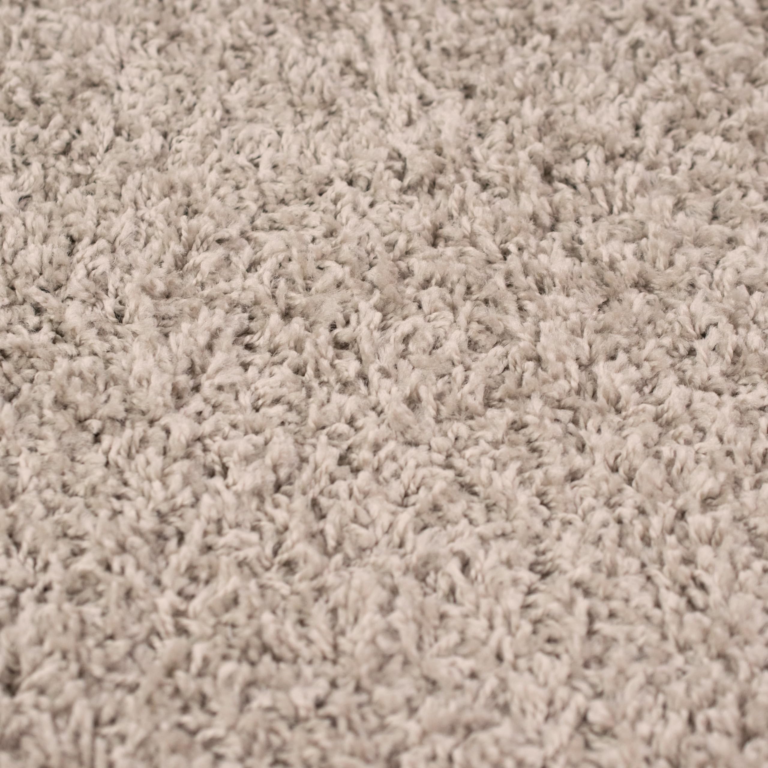 Teppich-Traum Tappeto Shaggy soffice | facile da pulire e resistente | in beige Größe 60x110 cm