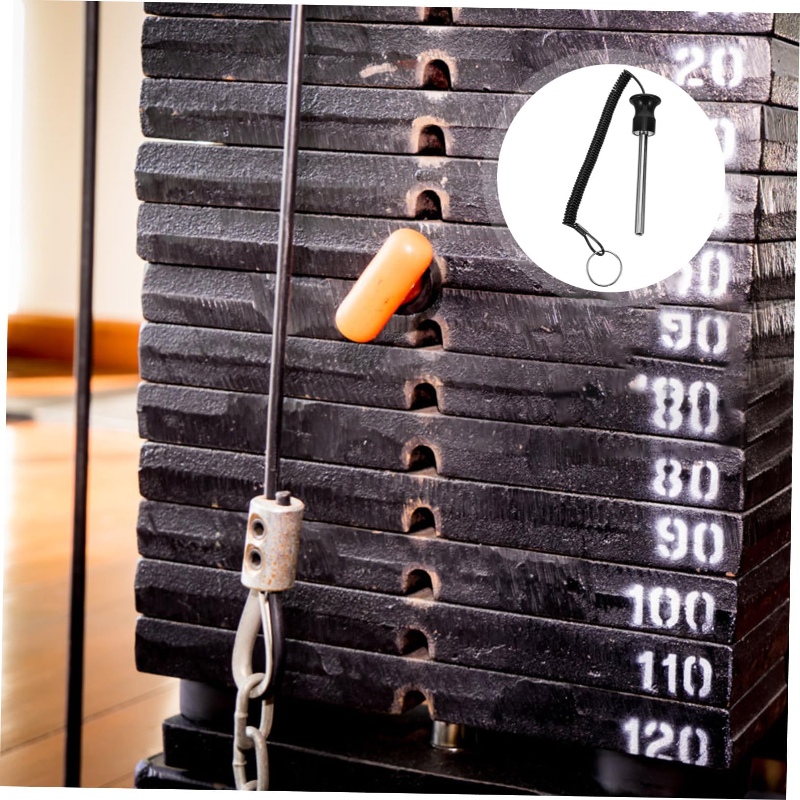 BESPORTBLE 3pezzi Loading Pin Holder per Pesi da Palestra Accessorio Fitness per Allenamenti di e Riscaldamento Casa e Palestra