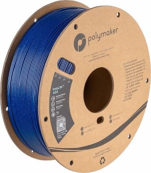 Polymaker ASA Filament 1.75mm Galaxy Blue, 1kg ASA 3D Printing Filament, Heat & Weather Resistant - ASA 3D Printer Filament Perfect for Printing Outdoor Functional Parts