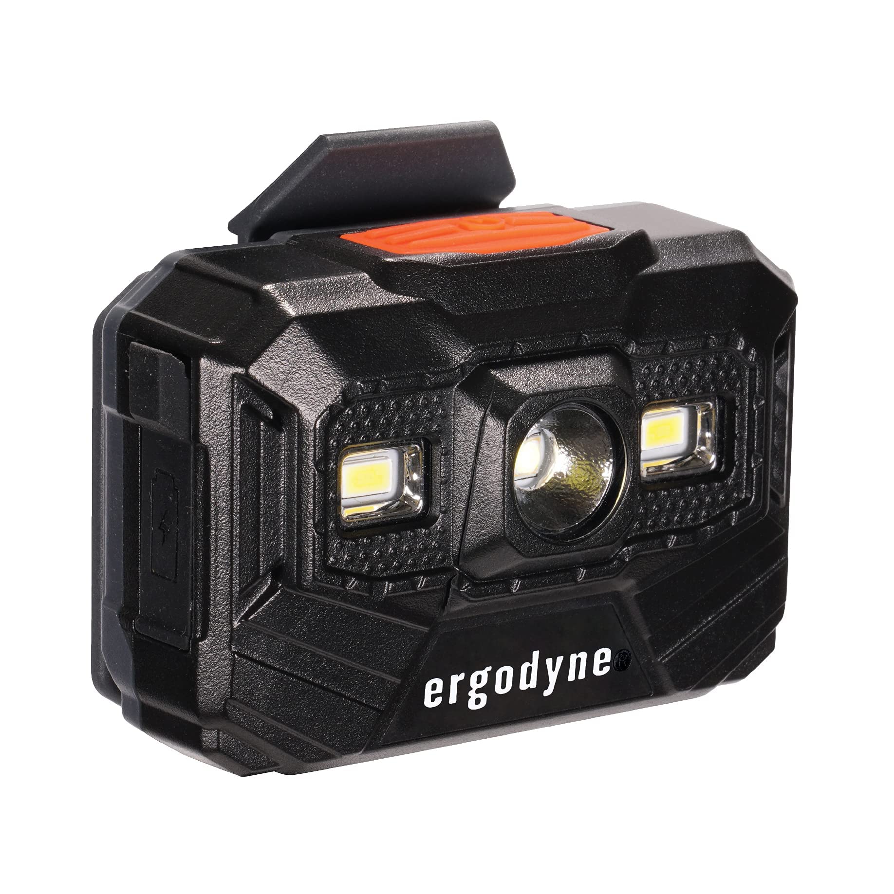 Ergodyne Skullerz 8993 Hard Hat Safety Light, Magnetic Attachment for Portable Red Beacon Light, Rechargeable, Compatible with Skullerz Hardhats, Safety Helmets