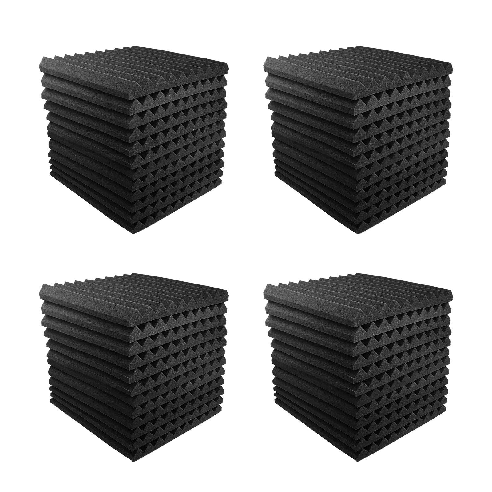 Buy JBER Sound Proof Foam Panels Studio Acoustic Foam Panels,48 Pack 1" X 12" X 12"Soundproofing
