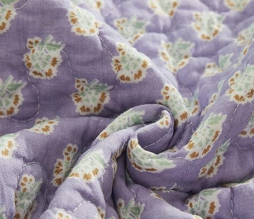 Miniatura 5 de Tache Home Colcha de cachemir floral bohemio rústico de algodón colcha de retazos