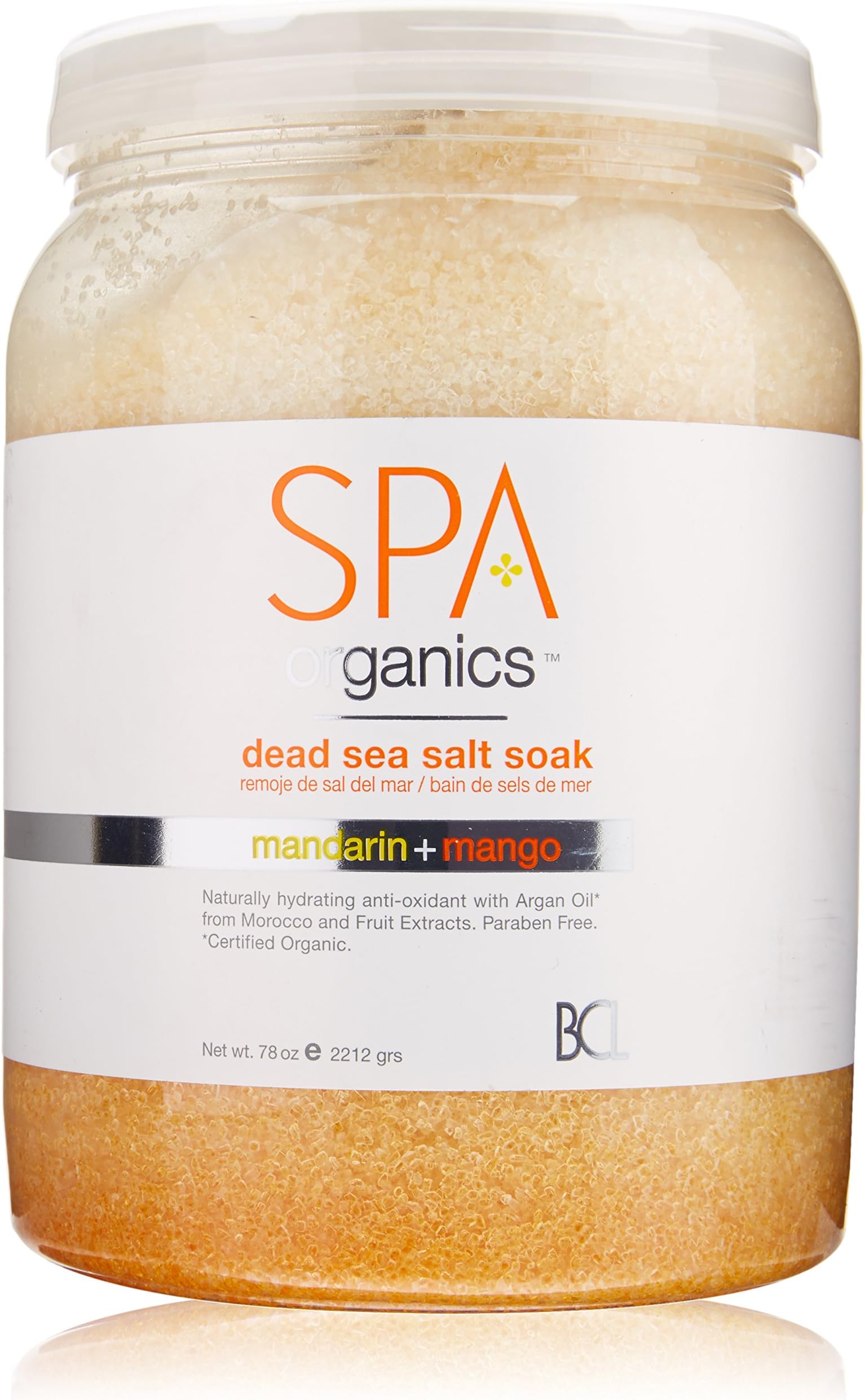 Bio Creative Lab BCL Spa Dead Sea Soak, Mandarin and Mango, 64 Ounce