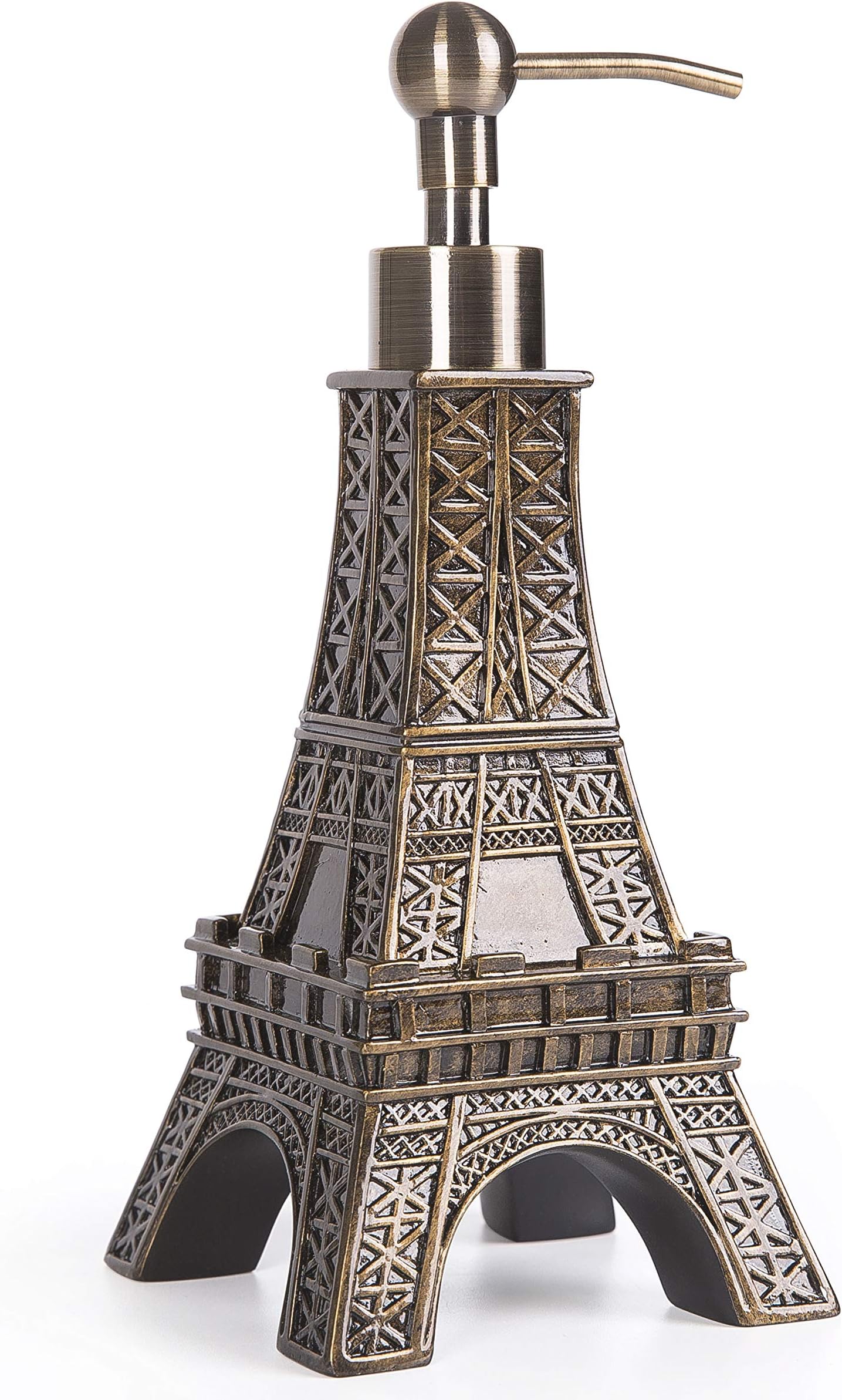 3D Eiffel Tower Metal Pump Soap Dispenser for Kitchen or Bathroom Bronze