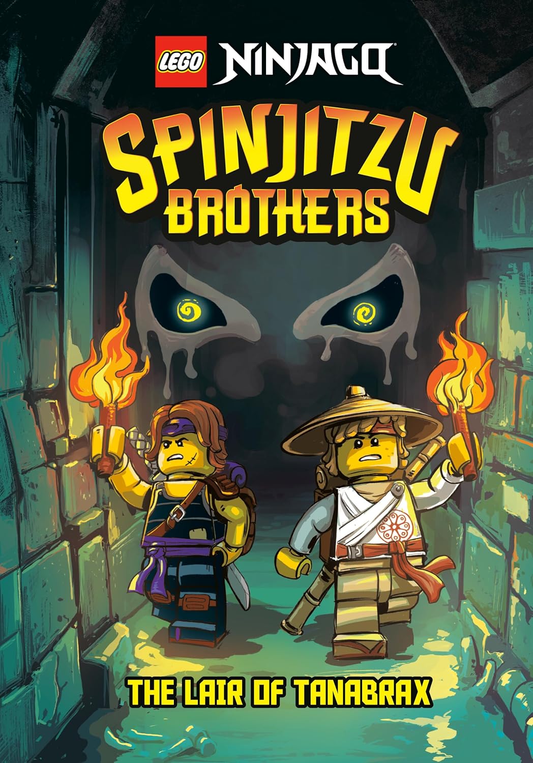 Spinjitzu Brothers #2: The Lair of Tanabrax (LEGO Ninjago) (A Stepping Stone Book)      Hardcover – September 21, 2021