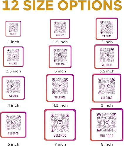 Miniatura 4 de VulgrCo Diseña tus propias calcomanías personalizadas, nombre de texto, imagen, foto, código QR, fabricado en Estados Unidos