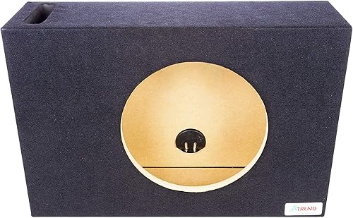 Bbox - Caja de subwoofer de 10 pulgadas con ventilación individual, cajas y cajas de subwoofers de coche con ventilación única, caja de subwoofer