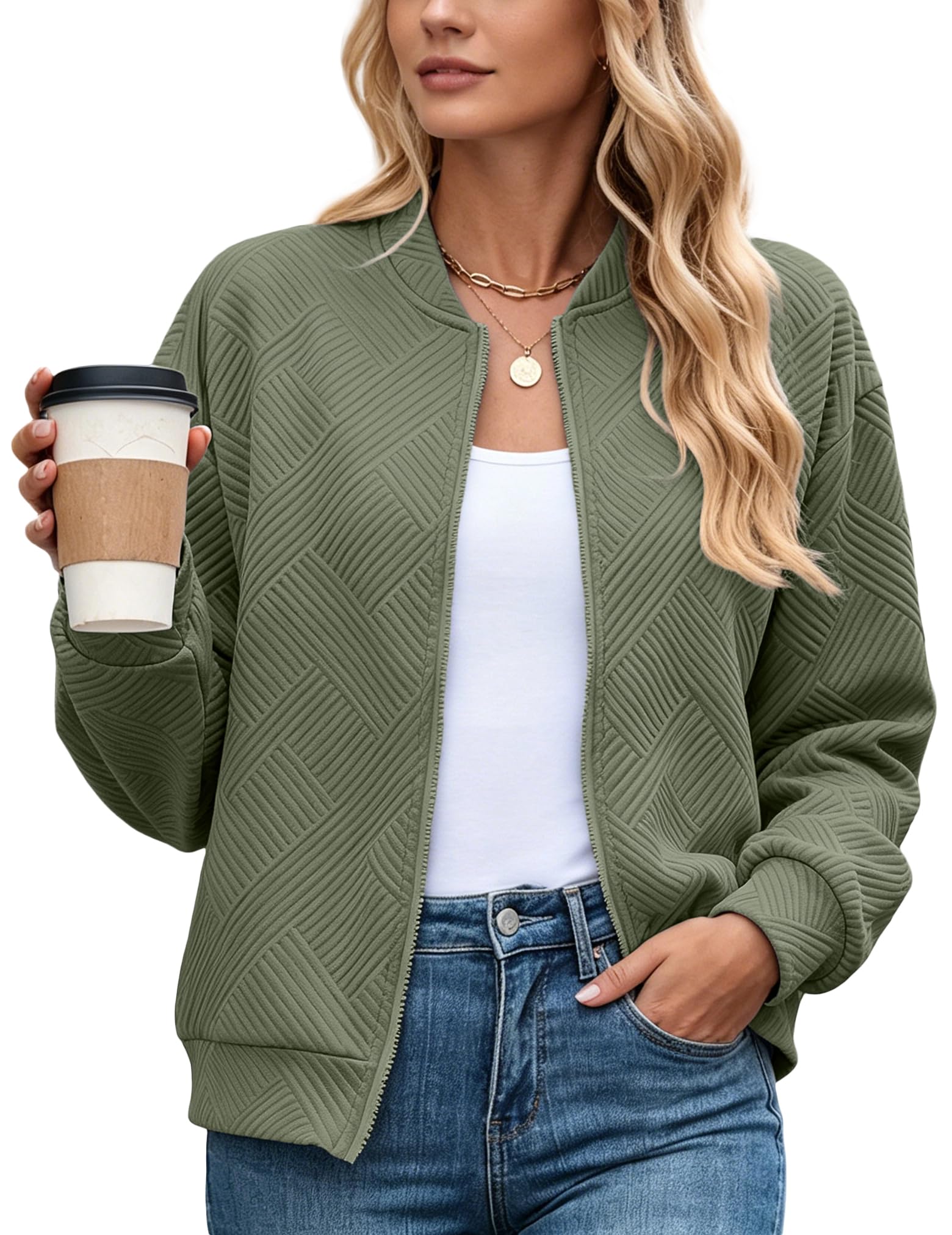 Bomber femme ample et confortable pour effacer les complexes avec style - 8