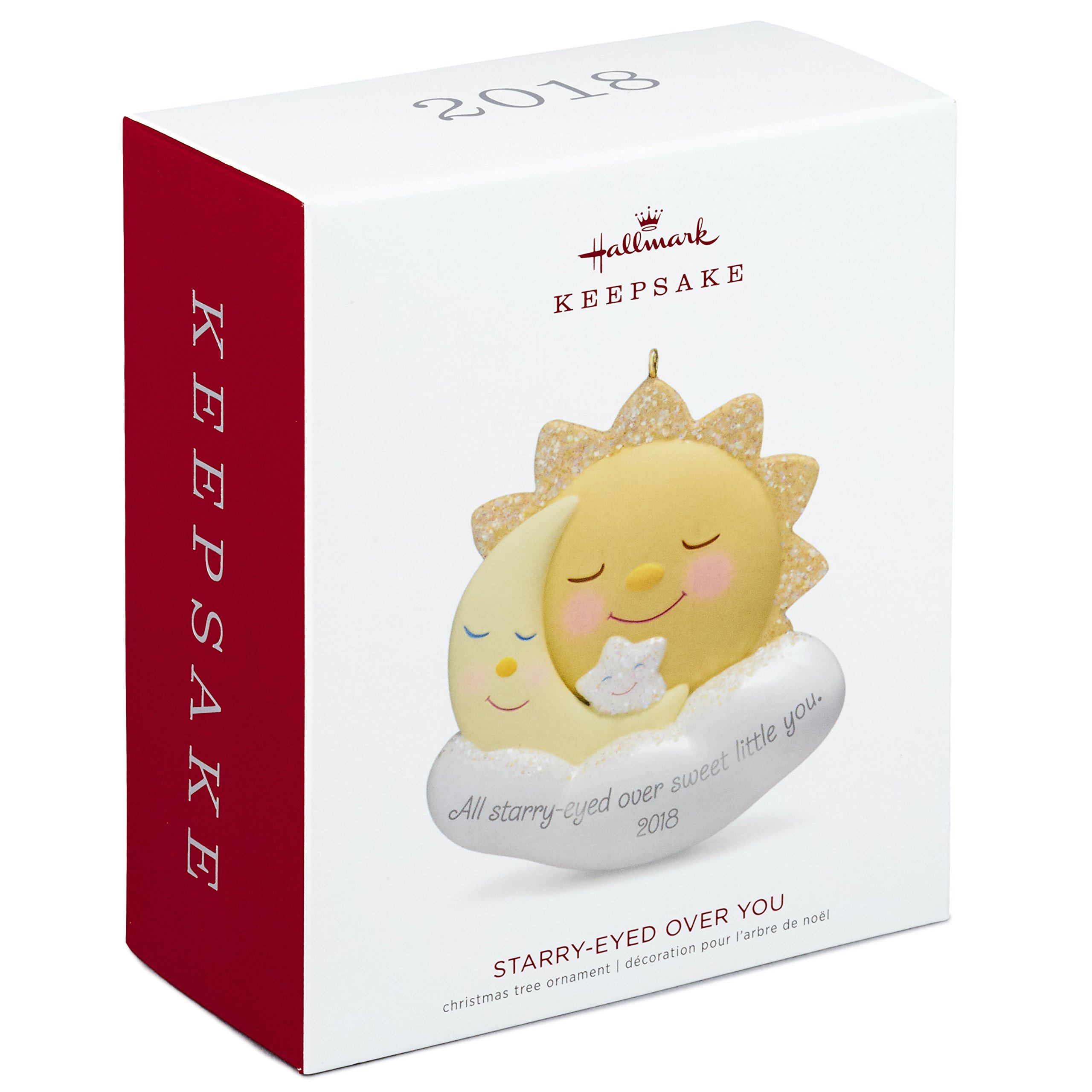 Hallmark Keepsake 2018 rok daty, gwiaździste oczy nad tobą, księżycem i gwiazdą, nowi rodzice