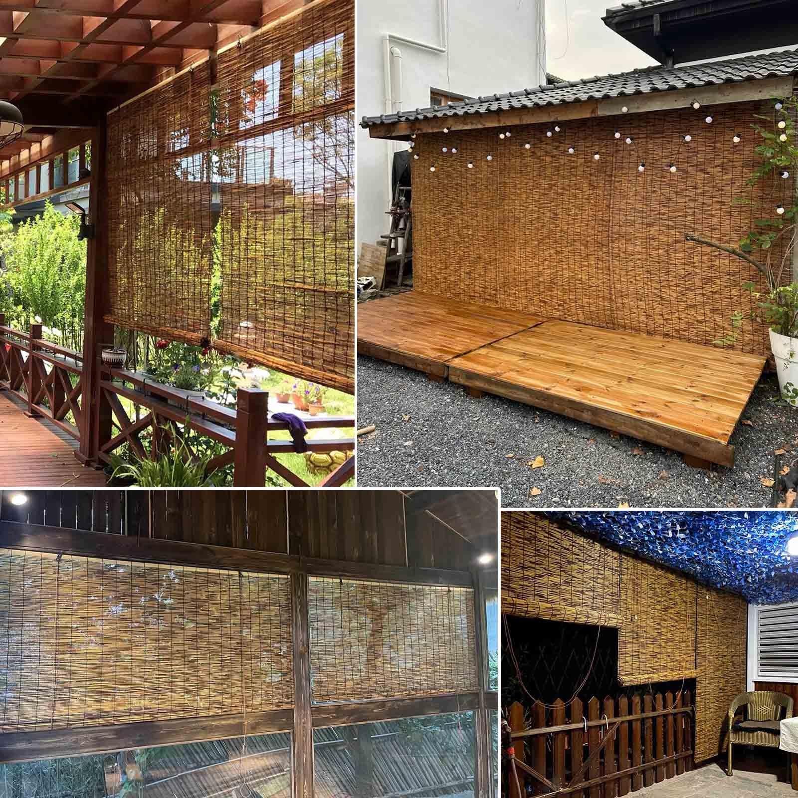 Store Bambou Extérieur Naturel Store Enrouleur En Bambou 60 80 100 120