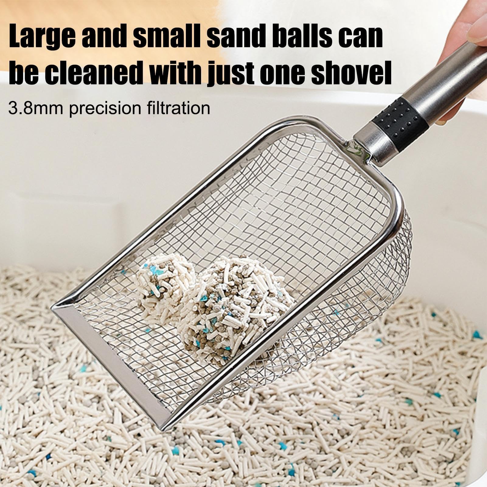 Katzenschaufel Aluminium - Antihaft Katzenklo Schaufel Mit 5mm Sieb