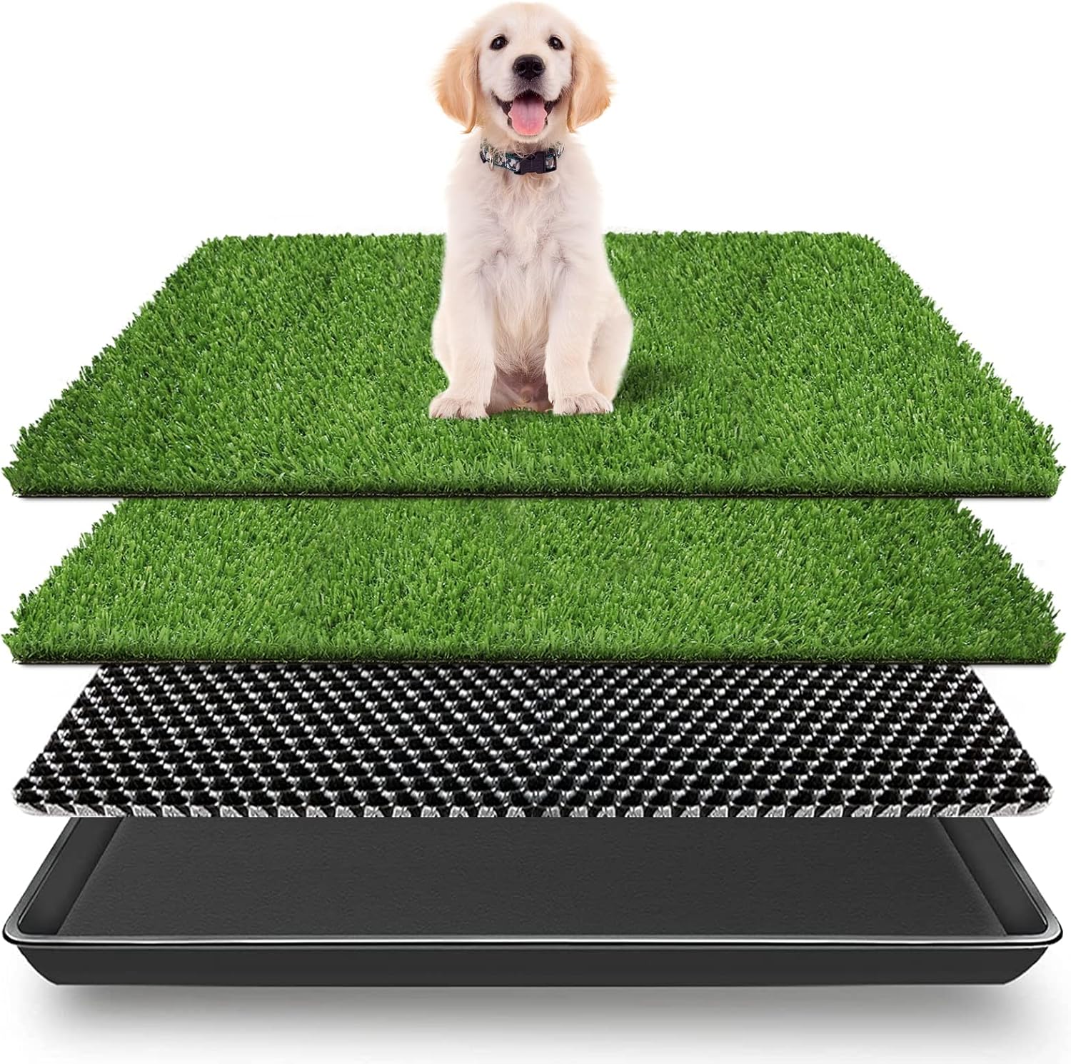 Buy VKMUOI Dog Grass Pads with Tray Fake Grass for Dogs to Pee On