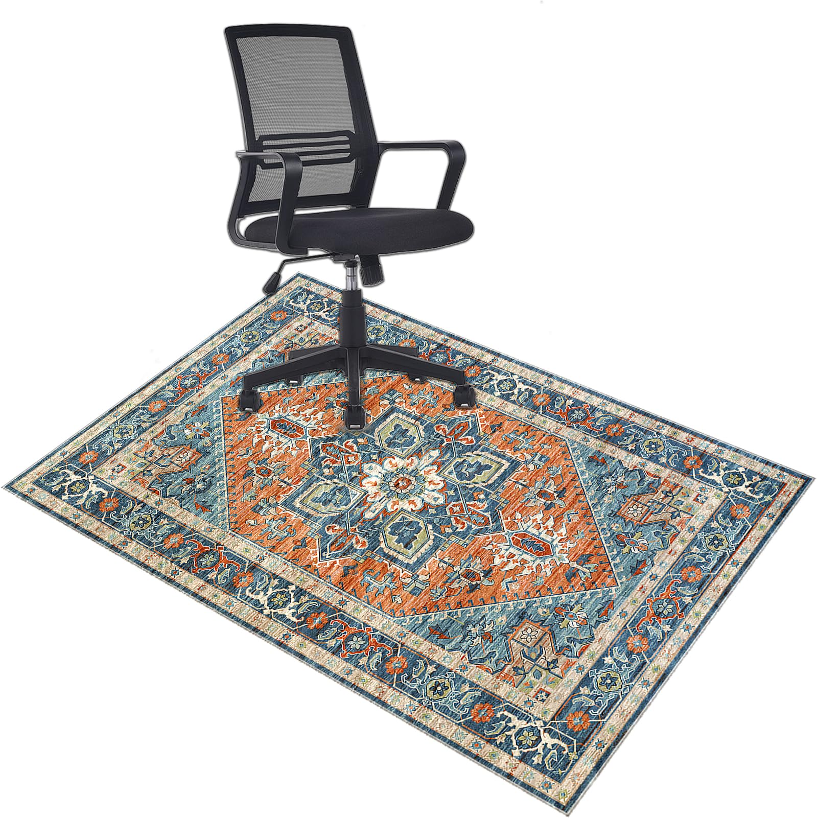 Heavy Duty Office Chair Mats for Carpeted and Hardwood Floor Low pile Chair Mat Soft and Comfortable Carpet Protectors Chair Mat Anti Slip Computer Desk Chair Mat Floor Gaming Chair Mat 150 x 200 cm
