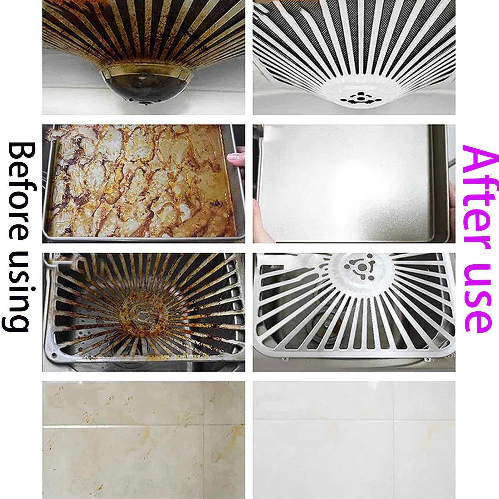 Mehrzweck-Küchenreiniger – Kraftvolles Spritzschaumspray, Blasenreiniger-Schaumspray für Backofen, Herd, Kühlschrank (2PCS)