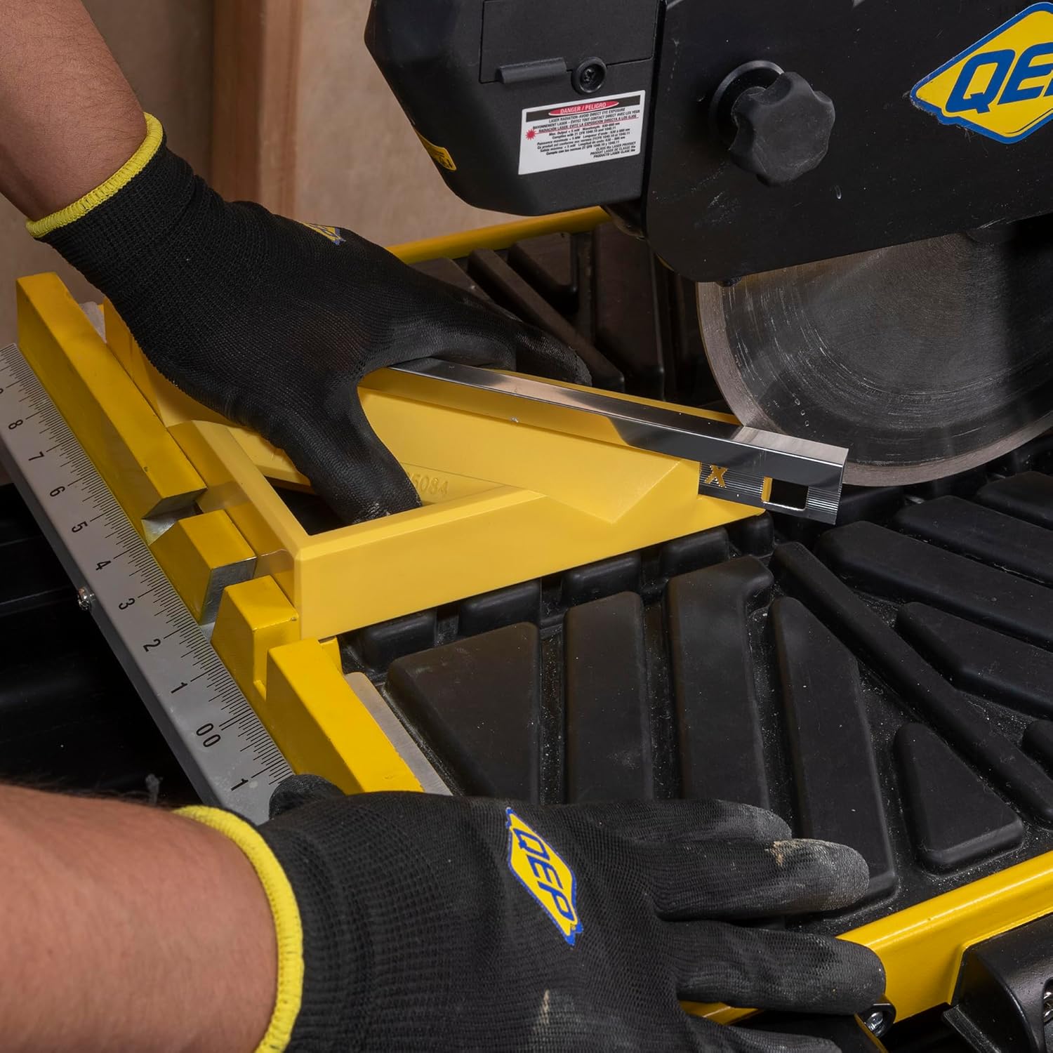 QEP 10715-6 TileTrim Square to Cut Tile Edging Trim and Jolly on Wet Saws and Chop Saws