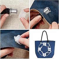 Vista 4 de GORGECRAFT Práctica asa de cuerda de 25.2 pulgadas con inserción de lona, correa de mano, correa trenzada, repuesto de reparación para bolso Negro