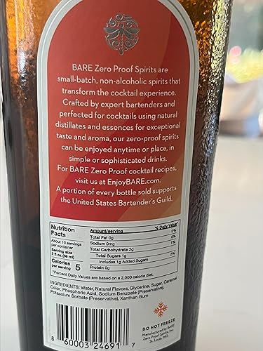 Miniatura 9 de BARE Zero Proof® Whisky Bourbon - Bourbon sin alcohol con notas de roble, vainilla y caramelo, ideal para cócteles excepcionales a prueba cero,