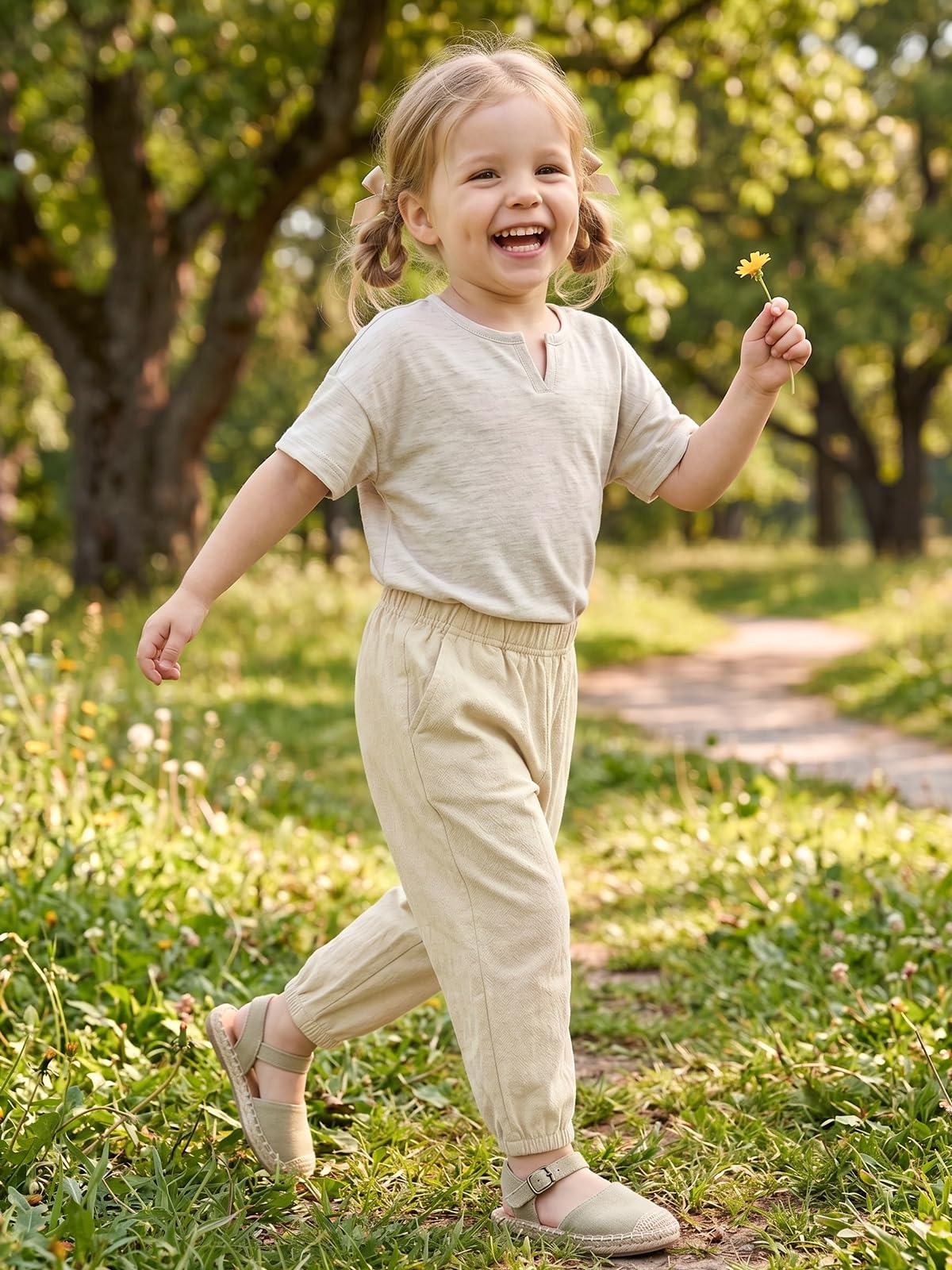 Miipat Baby Mädchen Hose 3 Stück Kleinkind Junge Casual Lange Hosen Kinder Sommer Weiche Elastische Taille Unisex Harem Hose