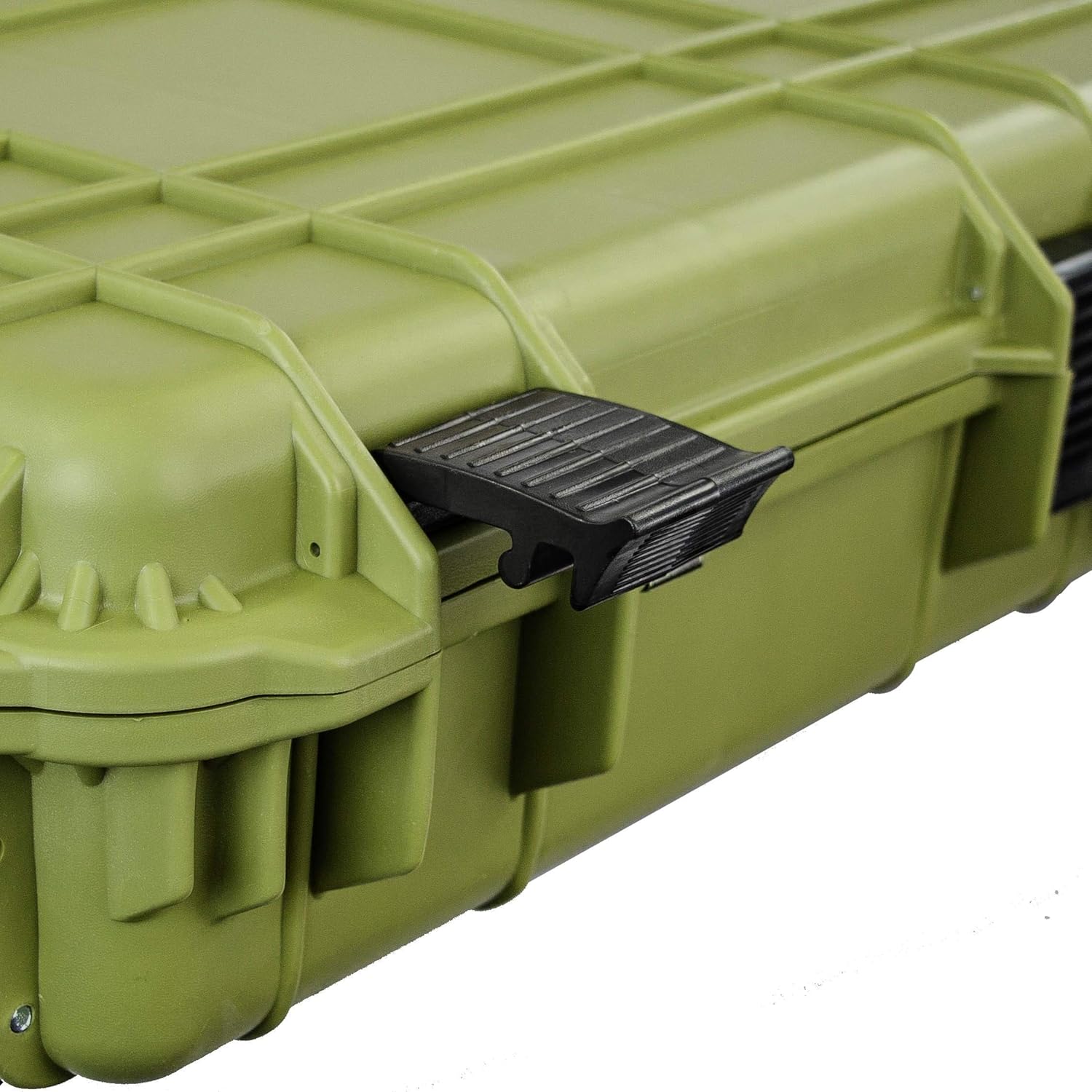 Eylar 53" Inch Protective Roller Rifle Hard Case with Foam, Waterproof & Crushproof, Two Rifles Or Multiple Guns, Pressure Valve with Lockable Fittings Green