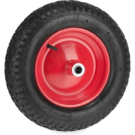 Pneu 3.50-8 + Chambre à Air Pour Brouette, Chariot Ou Petit Véhicule – 4PR Renforcé – Kit Complet