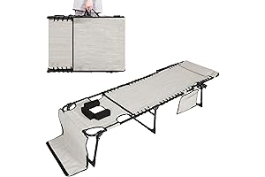 VEIKOU Outdoor Tanning Lounge Chair with 5-Position Adjustable Backrest, Detachable Pillow for...